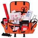Fully Stocked EMT Trauma Bag – Tactical First Responder Medical Kit with Tourniquet, Chest Seals, Bleeding Control, Gauze, Shears & Bandages – Orange