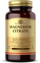 Solgar Magnesium Citrate - 60 δισκία - Προάγει υγιή οστά, υποστηρίζει νευρική & μυϊκή λειτουργία - Εξαιρετικά απορροφήσιμο - μη-GMO, Vegan, χωρίς γλουτένη, Kosher - 30 εξυπηρετεί