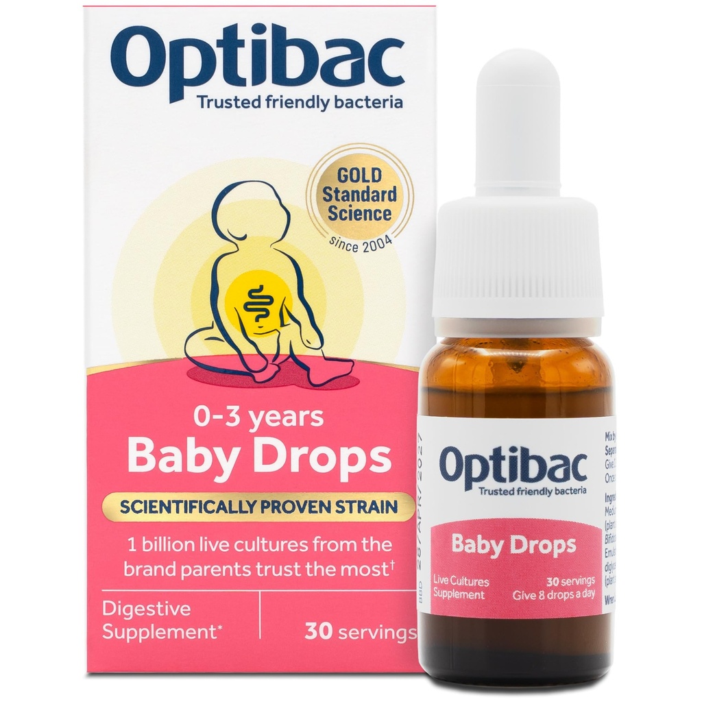 Baby Drops - Vegan Baby Probiotics - Most Trusted by Parents - Suitable for Newborns, Babies & Infants - 10ml - 30 Day Supply