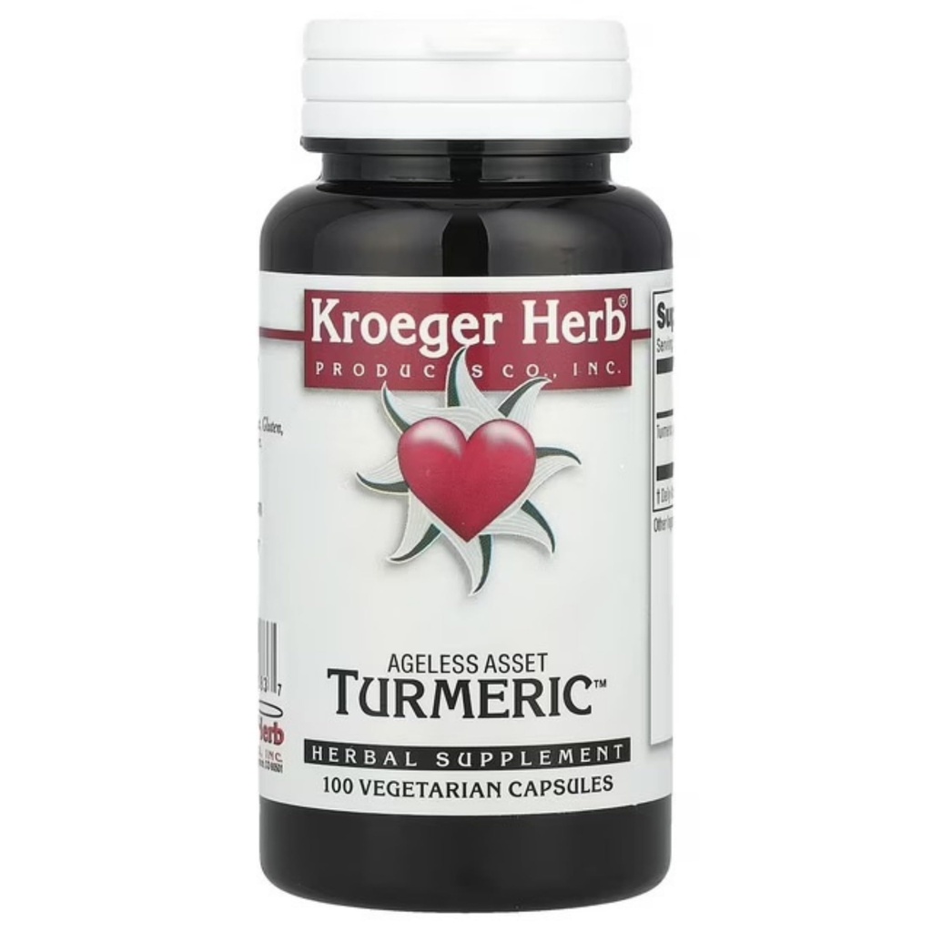 Kroeger Herb Turmeric - 100 Vegetarian Capsules