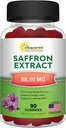 aSquared Nutrition Saffron Gummies - Saffron Extract Supplement - Καθαρά Συμπληρώματα Gummy Εναλλακτική σε κάψουλες, χάπια, σκόνη & τσάι