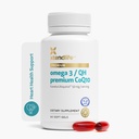 Xtendlife Omega 3 QH Fish Oil + CoQ10 for Heart, Brain, Joint & Skin-1100mg Omega - 3 with DHA, EPA, Ubiquinol, Astaxanthin & Lycopene - 1 Month Supply (60 Count)