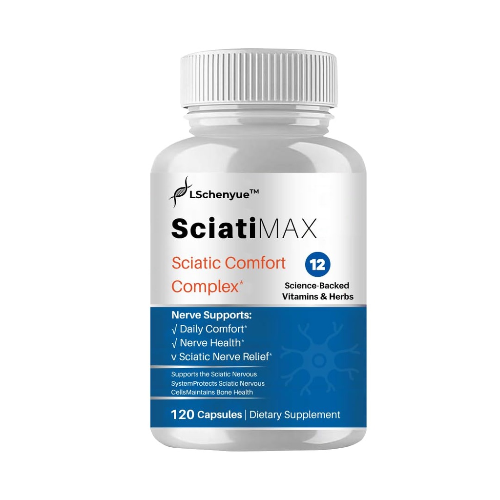 Sciatica Nerve Pain Relie - Botanical Extracts, Carefully Selected Ingredients, 120 Capsulesf, Premium Quality for Daily Use