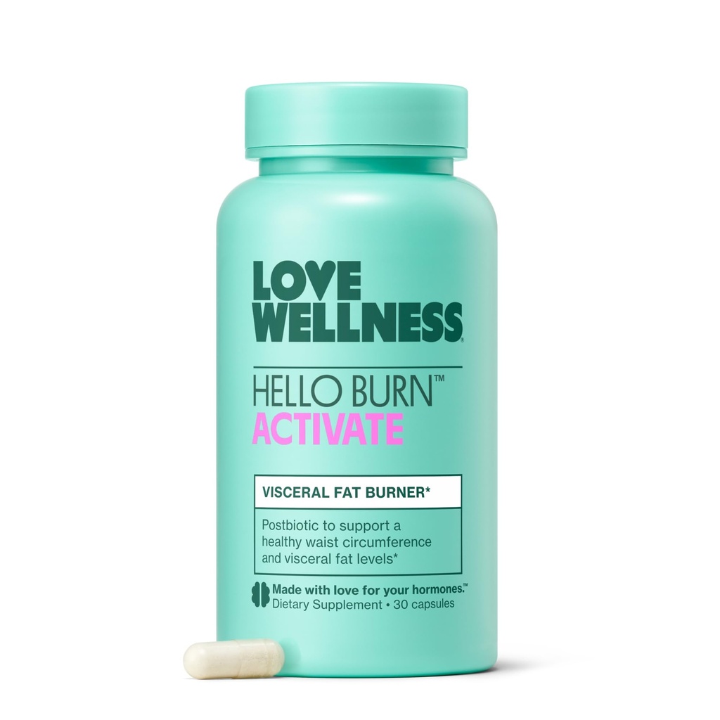 Love Wellness Hello Burn Ενεργοποιήστε το Visceral Fat Burn υποστήριξης με HT BPL1 Postbiotic 