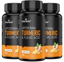 2000 mg Liposomal Turmeric Curcumin με Black Pepper & Ginger για Superior Απορρόφηση με Fulvic Acid και Humic Acid 180 Softgels - 3 Μήνες Προσφορά