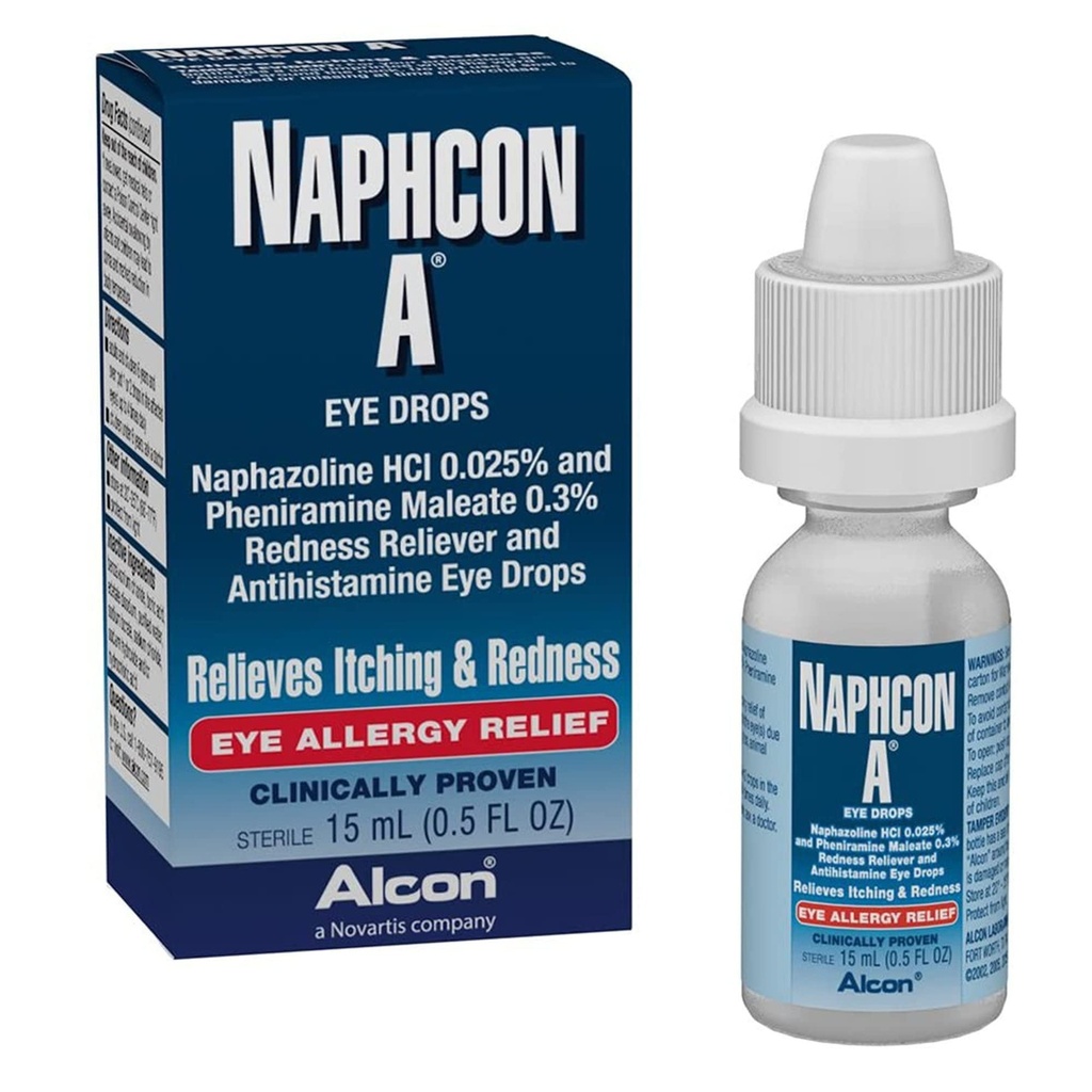 Naphcon A Eye Allergy Relief Drops, 15 mL
