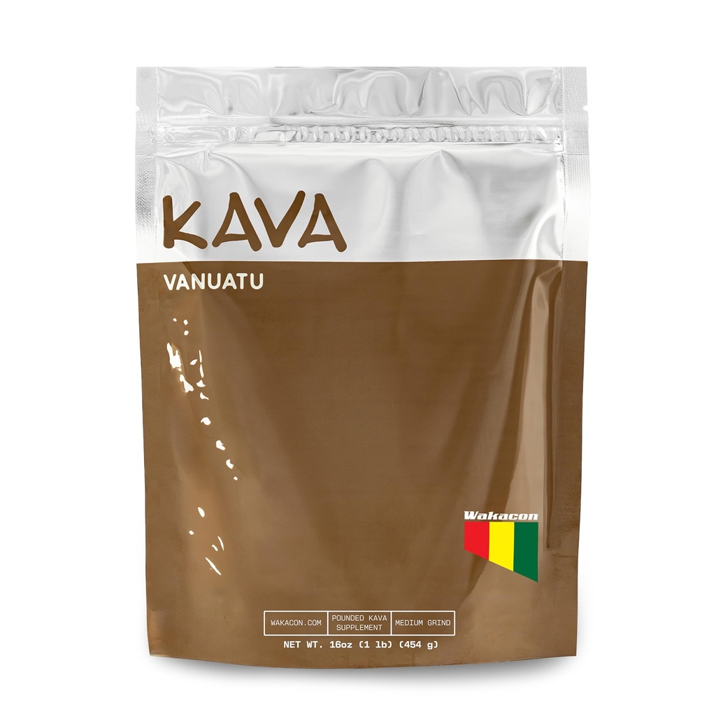 Wakacon Vanuatu Waka Kava Powder - Premium Noble Kava from Vanuatu (16 oz)