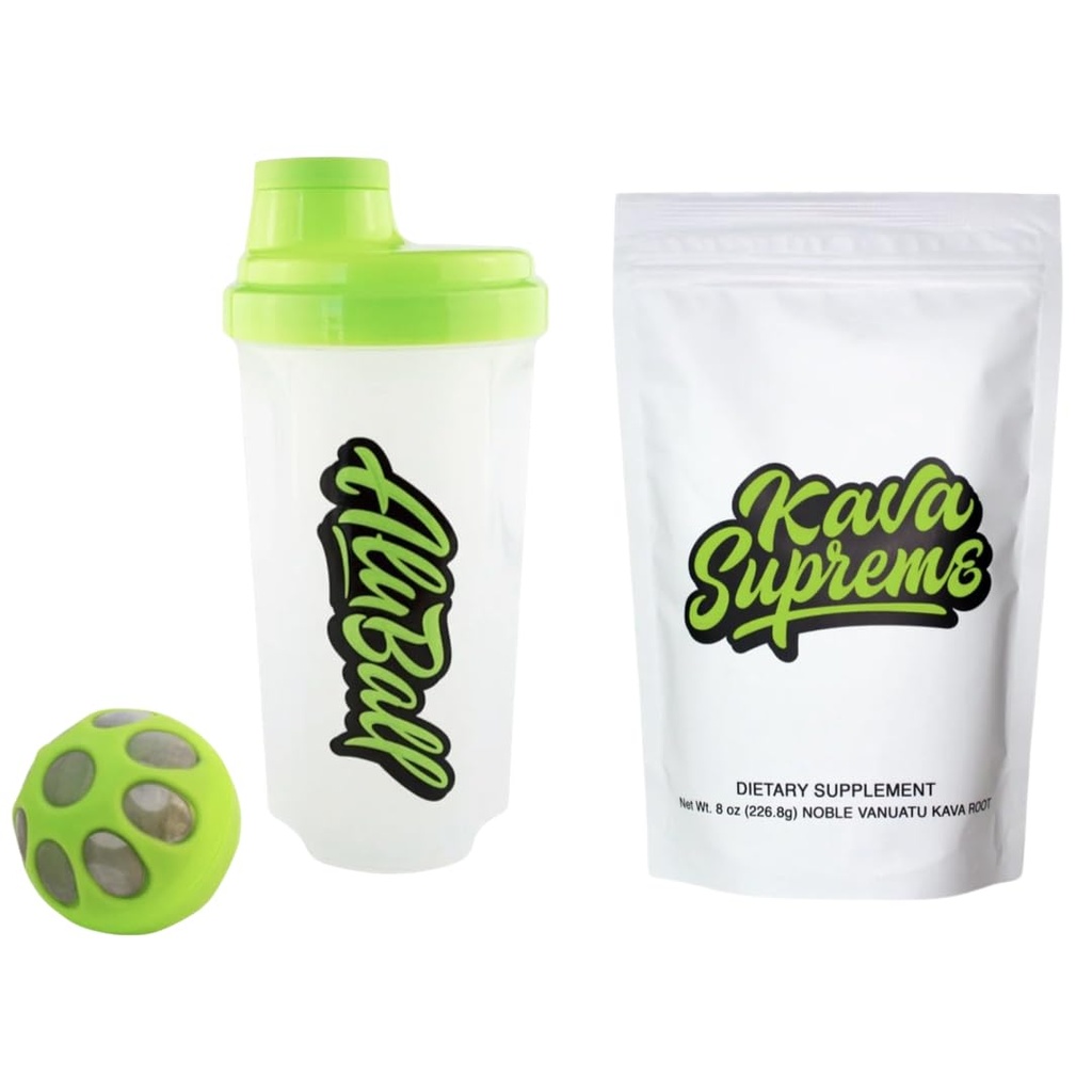 AluBall Kava Maker and 8oz Kava Supreme Value Pack