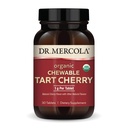 Dr. Mercola Organic Chewable Tart Cherry, 30 σέρβις (30 κάψουλες), Μη ΓΤΟ, Χωρίς γλουτένη, Χωρίς σόγια