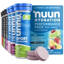 Nuun Energy Caffeine + B Vitamins, Electrolyte Hydration Tablets with Caffeine from Green Tea Extract, Magnesium & 4 Other Electrolytes, Gluten Free, Vegan, Mixed Flavors, 6 Pack (60 Servings Total)