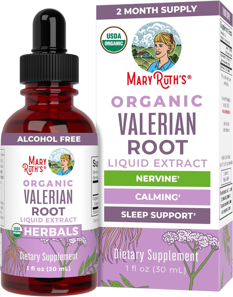 MaryRuth Organics Valerian Root Liquid Drops 