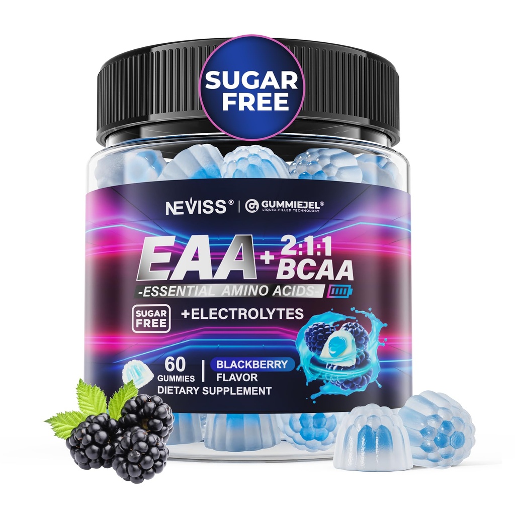 Συμπληρώματα EAA Gummies, Όλα 9 Essential Amino Acids Supplement, BCAA Amino Acids Gummies for Men Women