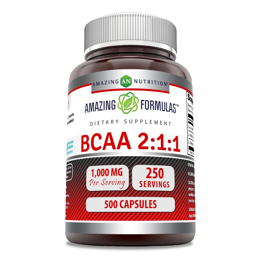 Εκπληκτικές Φόρμουλες BCAA 2:1:1 1000 Mg ανά υπηρεσία 
