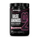 NutraBio Base Aminos EAA + BCAA Powder –10g Essential Amino Acids Supplement, 6g 2:1:1 BCAAs, 2.8g Hydration Matrix με Electrolytes & Απορρόφηση Enhancer AstraGin® – 30 Servings- Dragon Fruit Candy