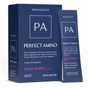 BodyHealth PerfectAmino Powder - BCAA and EAA Powder for Pre and Post Workout - Amino Acid Energy Drink for Men and Women to Support Lean Muscle and Recovery - Mixed Berry - Stick Packs - 15 Servings