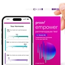 Proov - Empower Hormon Tracker at Home - για τις γυναίκες 30-40+ - Κατανοήστε την ορμονική ισορροπία σας & Περιεμμηνόπαυση Στάδιο - Μέτρα FSH, LH, οιστρογόνα & προγεστερόνη - 1 Κιτ δοκιμής κύκλου