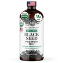 NaturoBliss Organic Black Seed Oil 100 Virgin Cold Pressed in Glass Bottle Omega 3 6 9 Super Antioxidant Immune Support Joints Mobility Digestion Hair Skin Vegan Gluten-Free NonGMO USDA Certified 16oz