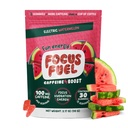 FocusFuel Energy Chews – Watermelon Flavor (15 Servings) – 100mg Caffeine + L-Theanine + B12, Magnesium – All-Natural Energy Boost – No Crash or Jitters
