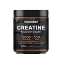 NatureBell Creatine Monohydrate Powder - 500g - Μικρονωμένη σκόνη - Παραδίδει 5.000mg Creatine ανά υπηρεσία - Προ-εργασία ή μετά την προπόνηση Υποστήριξη* - Vegan & Keto Friendly - Χωρίς γεύση