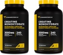 Primaforce Creatine Monohydrate Capsules - 240 Capsules, 3,000mg per Serving, Gluten Free and Non-GMO (Pack of 2)