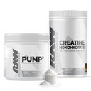 RAW Διατροφή Creatine Monohydrate & Unflavored Προ-Workout Powder Bundle