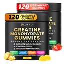 Creatine Monohydrate Gummies for Men & Women, 9000MG Creatine Gummies Sugar Free - BCAA 2:1, B12 B6 for Boost Strength, Focus & Endurance, Vegan, Non-GMO