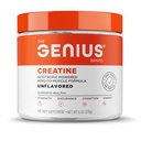 The Genius Brand Genius Creatine - Ultra Pure Creatine Monohydrate Plus Nootropics Συμπεριλαμβανομένης της Beta Alanine και της Astragin για βελτιωμένη απορρόφηση, δύναμη και απόδοση - Άγευστη, 25 υπηρεσίες