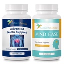 Nature's Nectar Migraine Relief + Organic Nattokinase Bundle – Natural Headache & Migraine Prevention with Feverfew, Butterbur, Riboflavin, Magnesium, & Cardiovascular Support – 60 & 90 Capsules