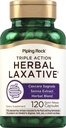 Piping Rock Herbal Laxative Capsules | 120 Count | Triple Action Supplement Blend with Cascara Sagrada and Senna Extract | Non-GMO, Gluten Free
