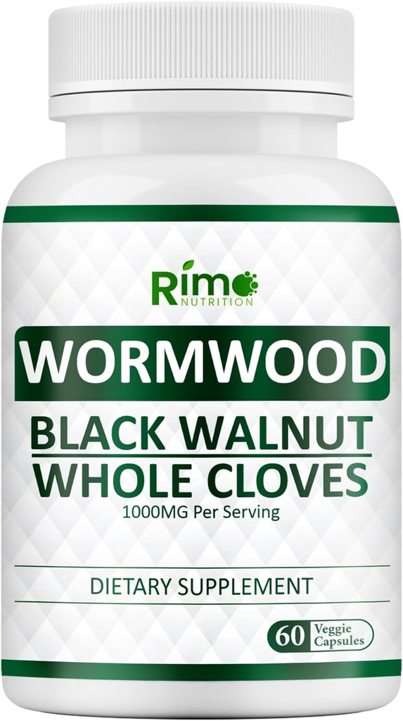 Wormwood Black Walnut Clove Capses - Cleanse, Detox, Enternal Guard Formula Συμπλήρωμα για τους ανθρώπους, με Wormwood βότανο, Black Walnut Extract Συνδυασμός, 60 Κάψουλες Μη ΓΤΟ