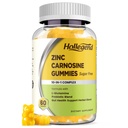 Zinc Carnosine Supplement Sugar Free, Organic Zinc Carnosine 75mg with L-glutamine, Probiotic & Herbal Blend, Comprehensive Gut & Digestive Health Support, Bloating Relief, Vegan, Non-GMO, 60 Gummies