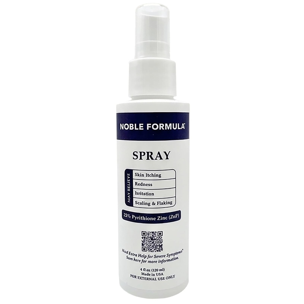 Noble Formula Zinc Spray .25% Pyrithione Zinc (ZnP), 4 oz