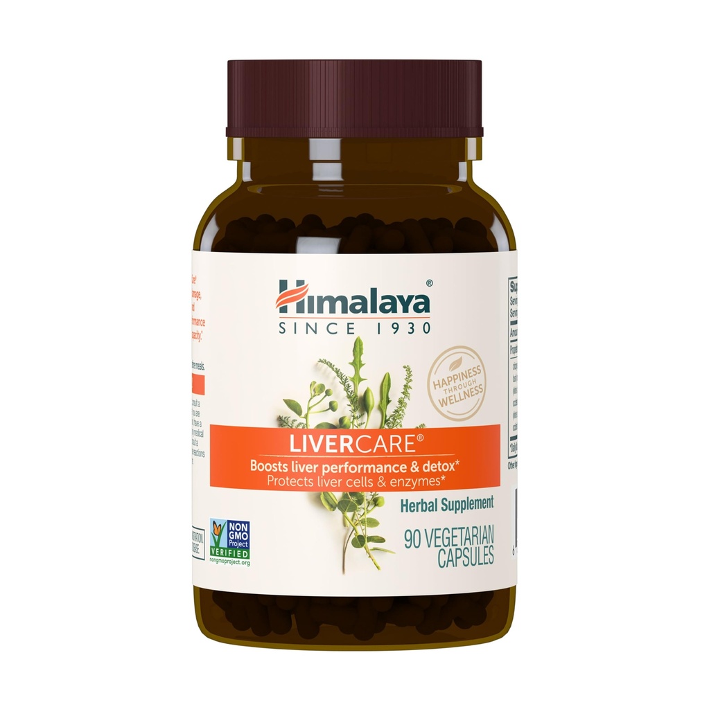 Himalaya LiverCare για την ολική υποστήριξη ήπατος, καθαρισμού και Detox, προστατεύει κύτταρα & ένζυμα, 375 mg, 180 κάψουλες, 90 ημέρες προσφοράς