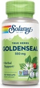 SOLARAY Goldenseal Root 550mg - Golden Seal Κάψουλες - φυτικά συμπληρώματα για την υποστήριξη της ευεξίας - μη ΓΤΟ, Vegan, Χωρίς γλουτένη, Εργαστήριο Επαληθευμένο, 60-Day εγγύηση επιστροφής χρημάτων, 50 υπηρεσίες, 50 VegCaps