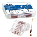 100 Sticks Povidone Iodine Swabsticks - Snap-to-Activate Iodine Swabs for First Aid & Nasal Care, 10% Solution Wound Care Supplies, Individually Wrapped in Reusable Case