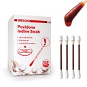 FSA | HSA Eligibl Povidone Iodine Swabs (125-Count), Iodine Swabsticks，Iodine Cotton swabs, Wound Care, First Aid Kits, Nasal & Ear Gentle Care and Emergency Care for The Whole Family.