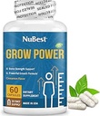 NuBest Grow Power - Συμπλήρωμα ασβεστίου - Συμπλήρωμα μαγνησίου με βιταμίνη D3, B6, ψευδάργυρος, φώσφορος και πολυβιταμίνη για ισχυρά οστά, συνολική υγεία για την ηλικία 10+ - 1 μήνα προσφοράς