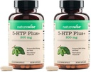 NatureWise 5-HTP 200mg Supplement from Griffonia Seeds with Cofactor Vitamin B6 - Mood Support and Natural Sleep Aid for Adults - Delayed-Release,Vegan - [2-Month Supply],60 Count (Pack of 2)