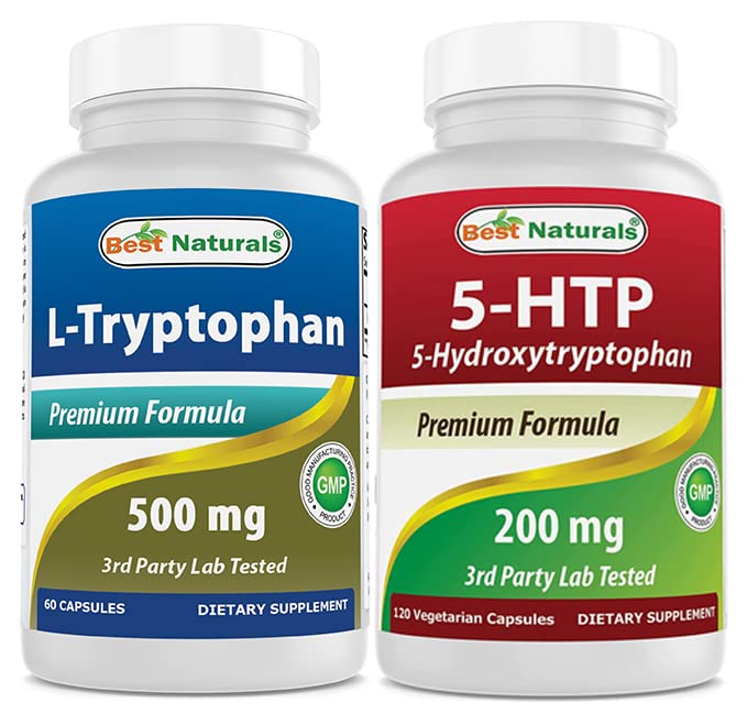 Best Naturals L-Tryptophan 500 mg & 5-HTP 200 mg