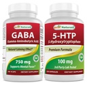 Best Naturals GABA 750 mg & 5-HTP 100 mg