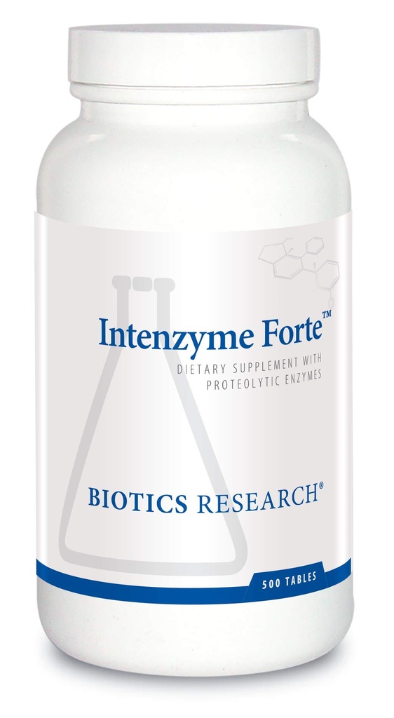 Biotics Research Intenzyme ForteTM Proteolytic Pancreatic Enzymes, Pancreatin, Bromelain, Papain, Lipase, Amylase– Συμπλήρωμα Υποστηρίζει Υγιεινή Πρωτεΐνη Dig Ανοσοποιητική λειτουργία 500 δισκία
