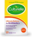 Culturelle Probiotics Ultimate Balance Probiotic for Use with Antibiotics - 20 Count – Probiotic Κάψουλες Βοήθεια για την αποκατάσταση των καλών βακτηρίων που χάνονται κατά τη διάρκεια της αντιβιοτικής χρήσης & Συμβάλλετε σε ένα υγιές ανοσοποιητικό σύστημα