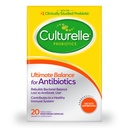 Culturelle Probiotics Ultimate Balance Probiotic for Use with Antibiotics - 20 Count – Probiotic Κάψουλες Βοήθεια για την αποκατάσταση των καλών βακτηριδίων που χάνονται κατά τη διάρκεια της αντιβιοτικής χρήσης & Συμβάλλετε σε ένα υγιές ανοσοποιητικό σύστημα