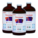 LIQUIDHEALTH Neurologic Focus Supplement - Brain Booster Nootropic Supplement for Cognitive Function, Memory & Focus with Ginkgo Biloba, Choline, L-Theanine & Phosphatidylserine - USA Made (3 Pack)