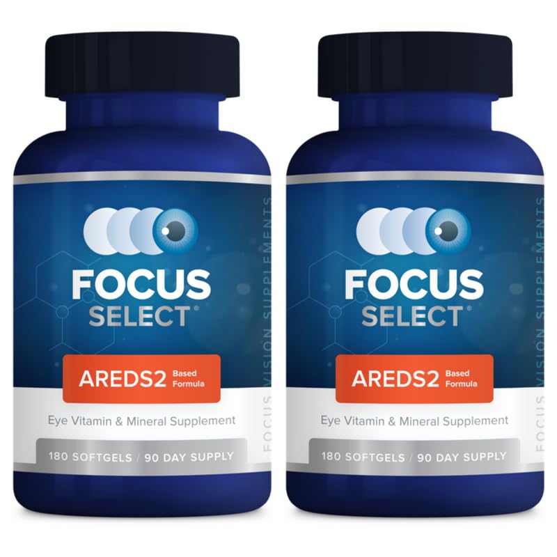 Focus Select AREDS2 Based Eye Vitamin-mineral Supplement - AREDS2 Based Supplement for Eyes (360 ct. 180 Day Supply) - AREDS2 Based Low Zinc Formula - Eye Vision Supplement και Βιταμίνη