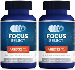 Focus Select AREDS2 Based Eye Vitamin-mineral Supplement - AREDS2 Based Supplement for Eyes (360 ct. 180 Day Supply) - AREDS2 Based Low Zinc Formula - Eye Vision Supplement και Βιταμίνη