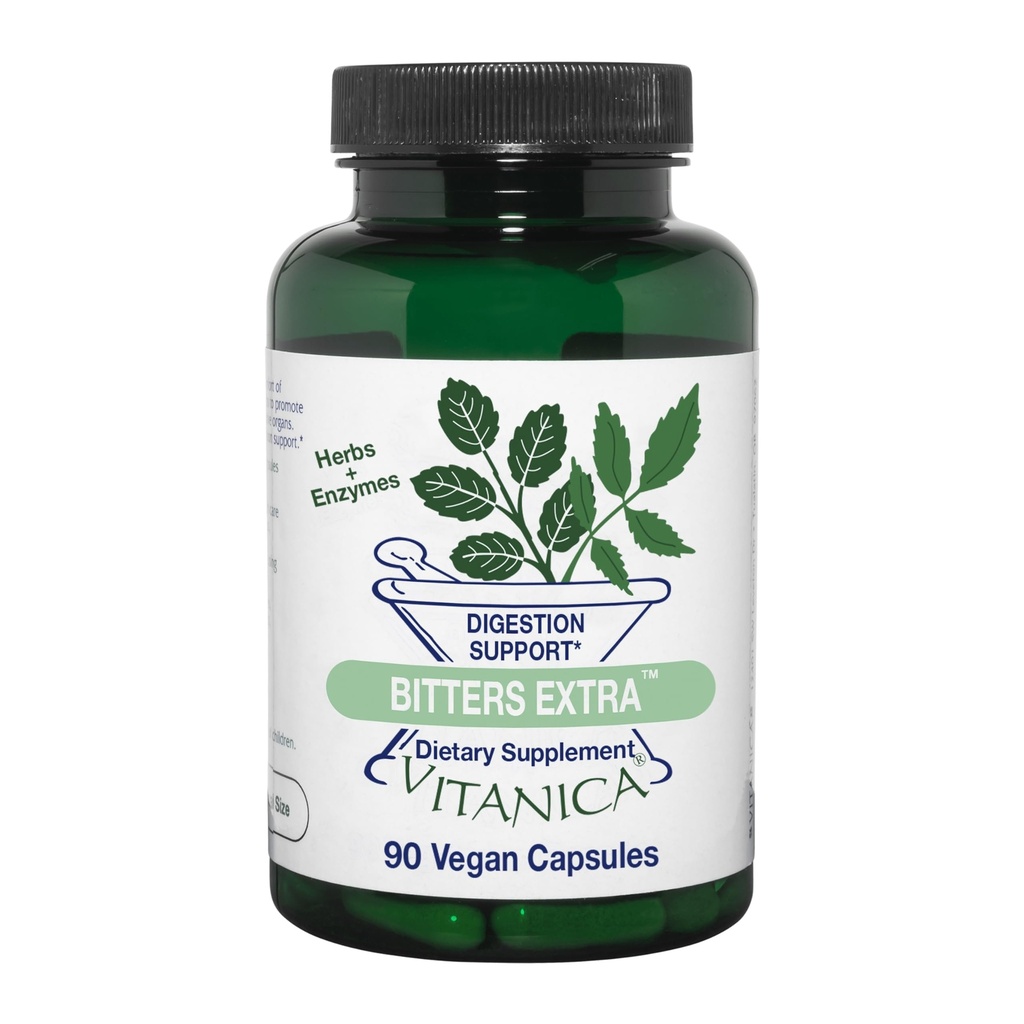 Vitanica Bitters Extra, υποστήριξη πέψης, Vegan, 90 κάψουλες