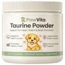 Pawvita Taurine Powder, 99.9% Pure Taurine Powder for Dogs, Supports Heart Health, Vision, Skin & Coat, Boosts Energy & Daily Wellness, Easy to Mix in Food, with Dosing Spoon, 200 Grams/ 7.05 oz