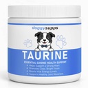 Doggy Supps Taurine Powder for Dogs, DoggySupps Taurine Supplement for Dogs, Grade Amino Acid Supplement for Heart, Vision & Daily Wellness, 200 Grams (1)