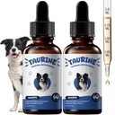 Taurine Supplement for Dogs Liquid Drops, Amino Acid Support for Heart & Muscle Function, Daily Canine Nutrition Supplement, 60 mL × 2 Bottles